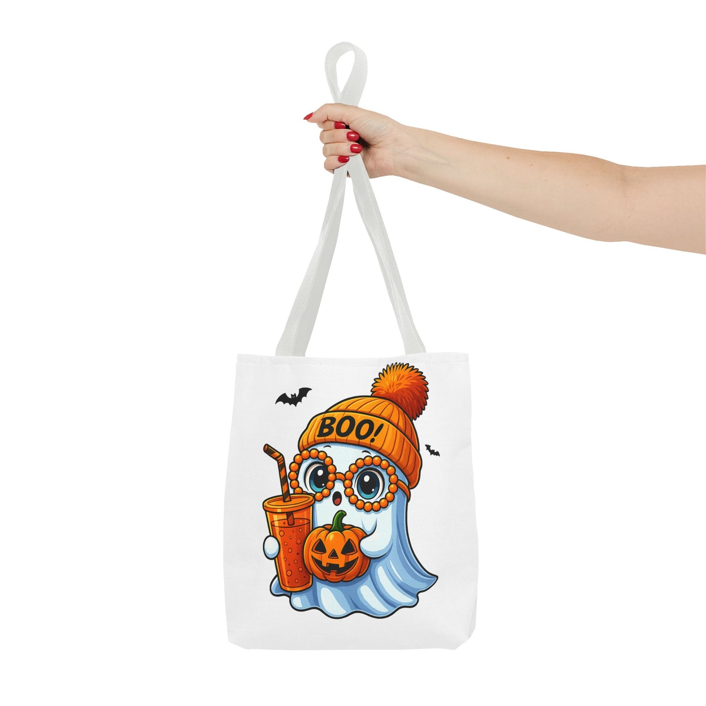 ๐ป Boo-tiful Ghost Tote Bag โ Spooky Cute Halloween Vibes ๐๐
