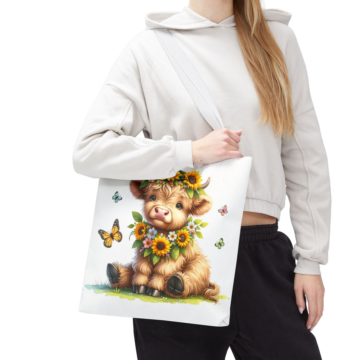 Bolsa de mano de vaca de las Tierras Altas, diseño de vaca bonito y elegante para amantes de los animales, perfecta para ir de compras, uso diario, regalo para entusiastas de las vacas y granjeros.