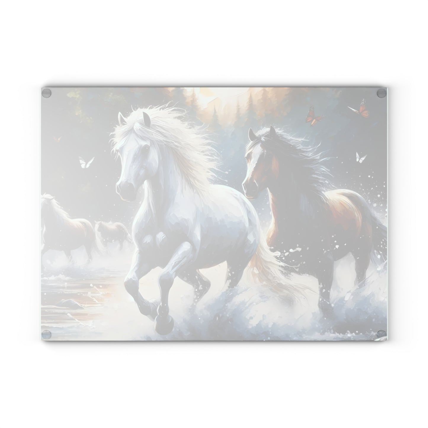 🐎 Wild Horses Cutting Board – Untamed Beauty for Your Rustic Kitchen