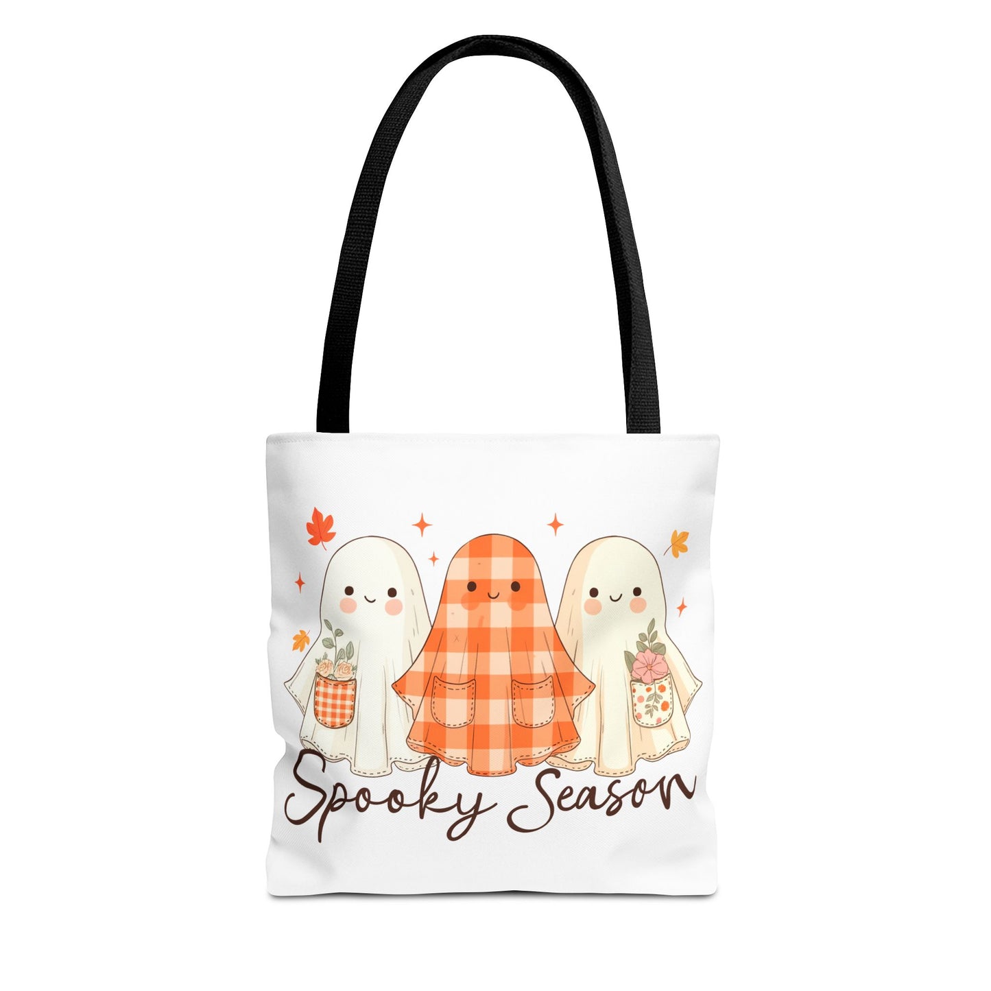 ๐ป Spooky Season Ghost Friends Tote Bag โ Cozy Fall Vibes with a Cute Twist ๐๐
