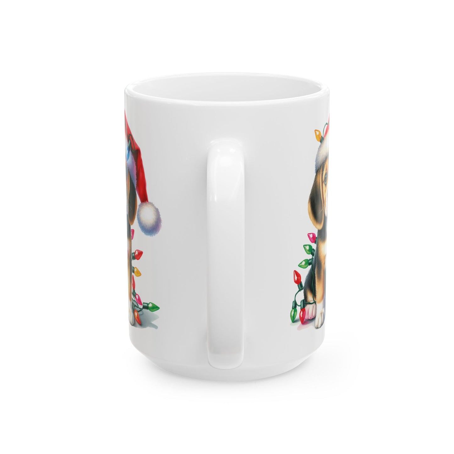 🎄 Beagle Christmas Mug – Holiday Joy with a Festive Hound 🐾