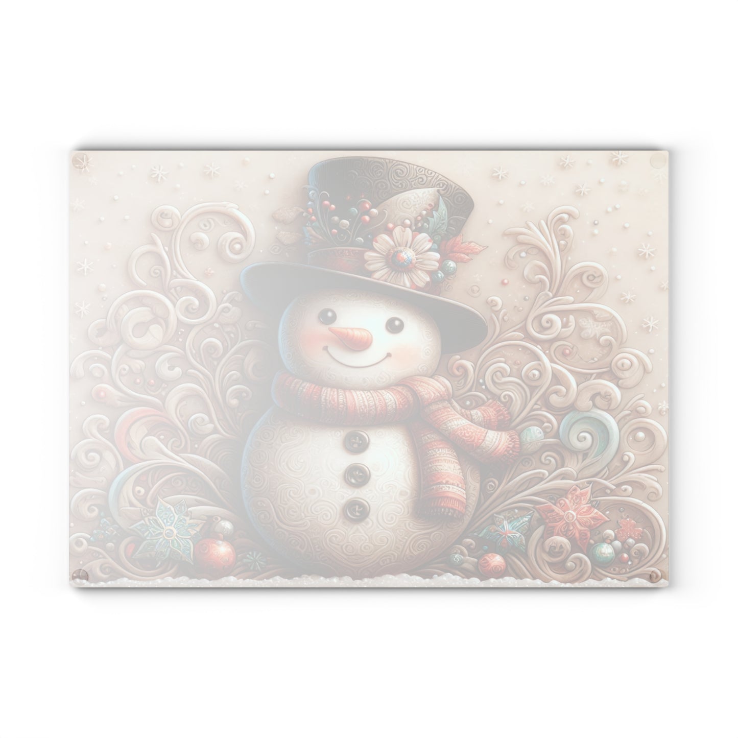 ⛄❄️ Whimsical Snowman Cutting Board – Festive Holiday Charm for Your Kitchen ❄️⛄