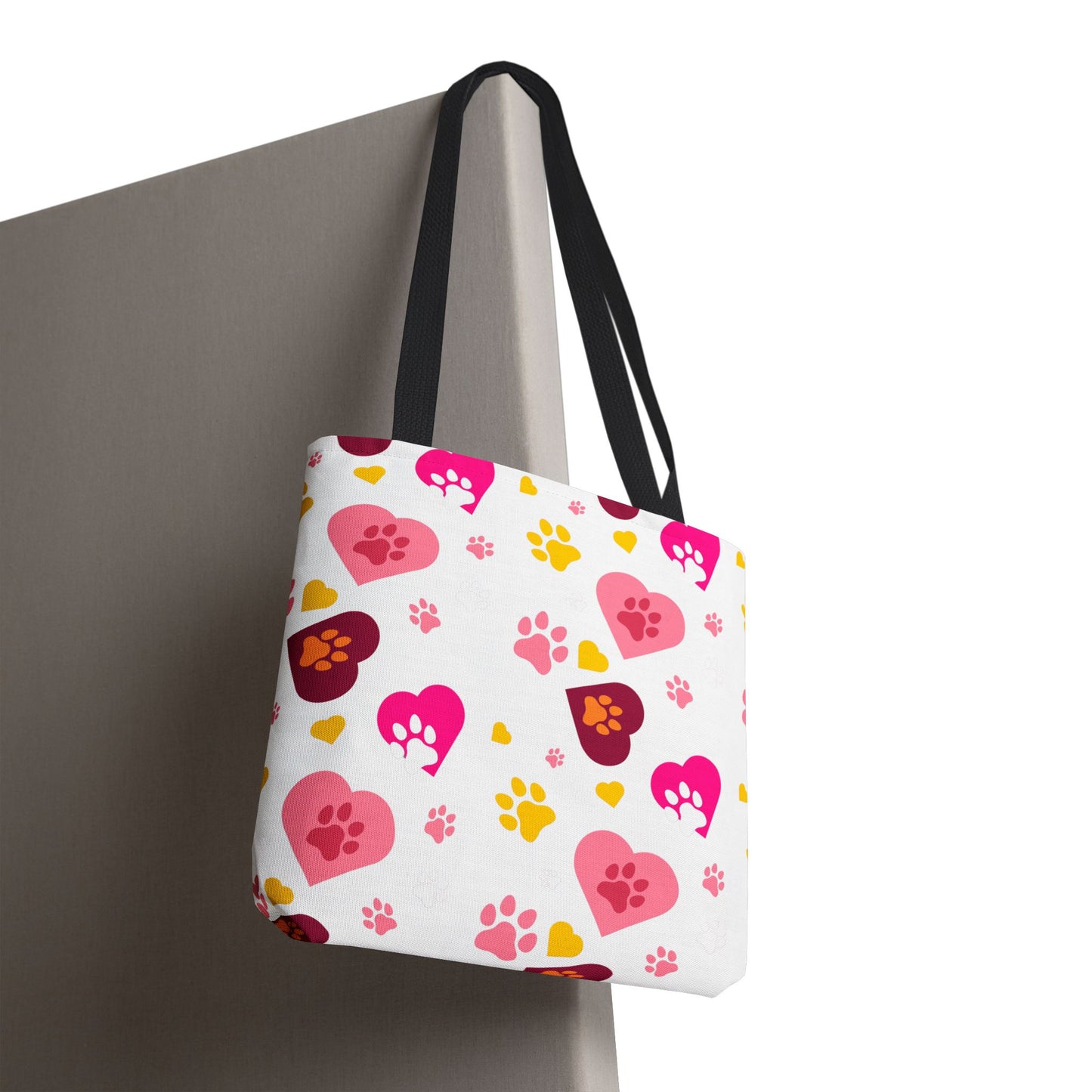 Bolsa de mano con estampado de patas y corazón | Pet Lover Everyday Carry-All