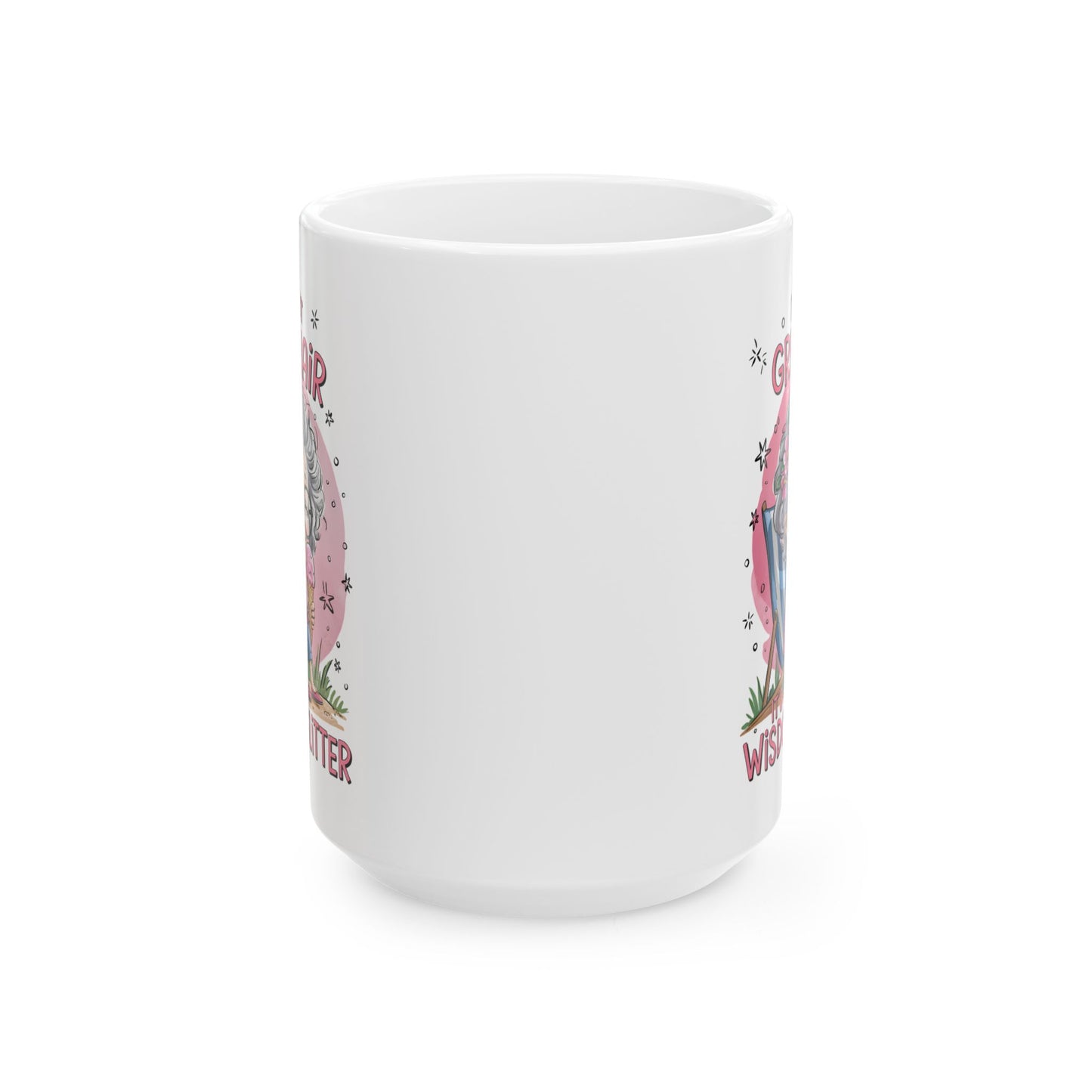 🌸 No son canas, son purpurina de sabiduría: una taza de café divertida y empoderadora para abuelas 💖
