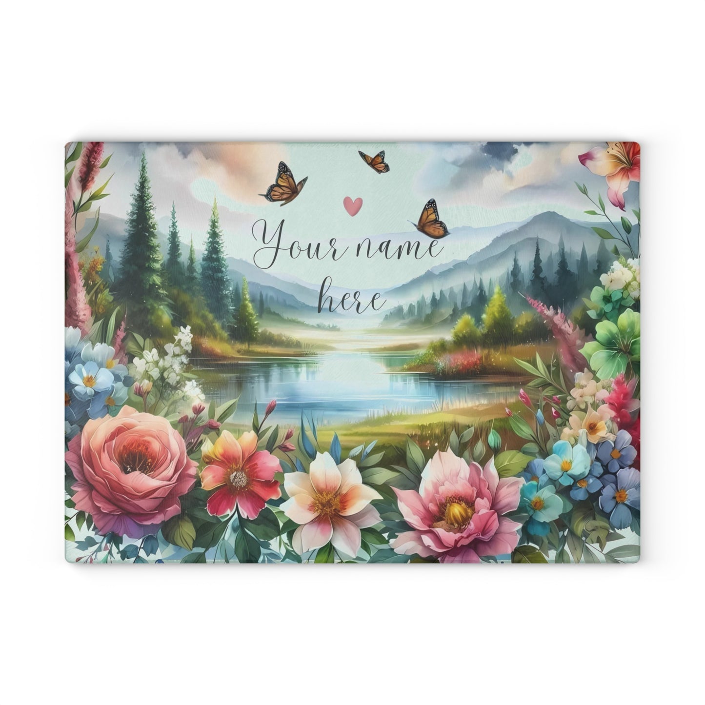 Tabla de cortar personalizada, tabla de charcutería, tabla de cortar única, tabla de cortar de vidrio templado, regalo de inauguración de la casa, tabla de cortar personalizada