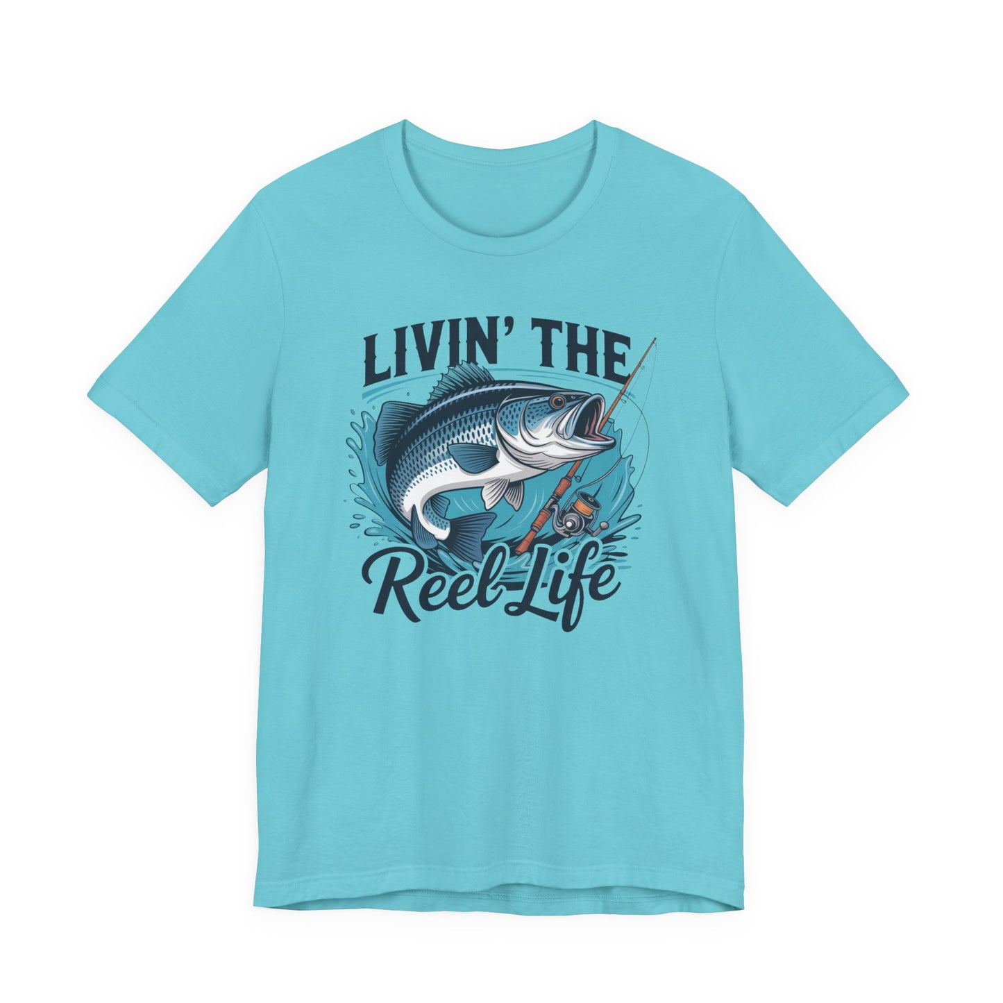 🎣 Livin’ the Reel Life Fishing T-Shirt – Perfect Gift for Anglers! 🐟