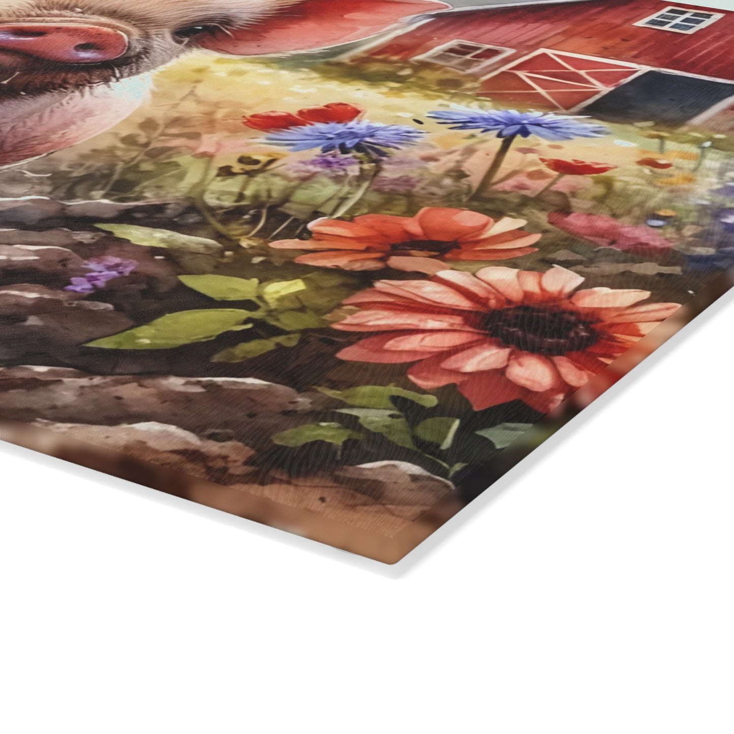 🐷🌸 Farm Piglet Cutting Board – Rustic Charm Meets Country Whimsy 🌸🐷