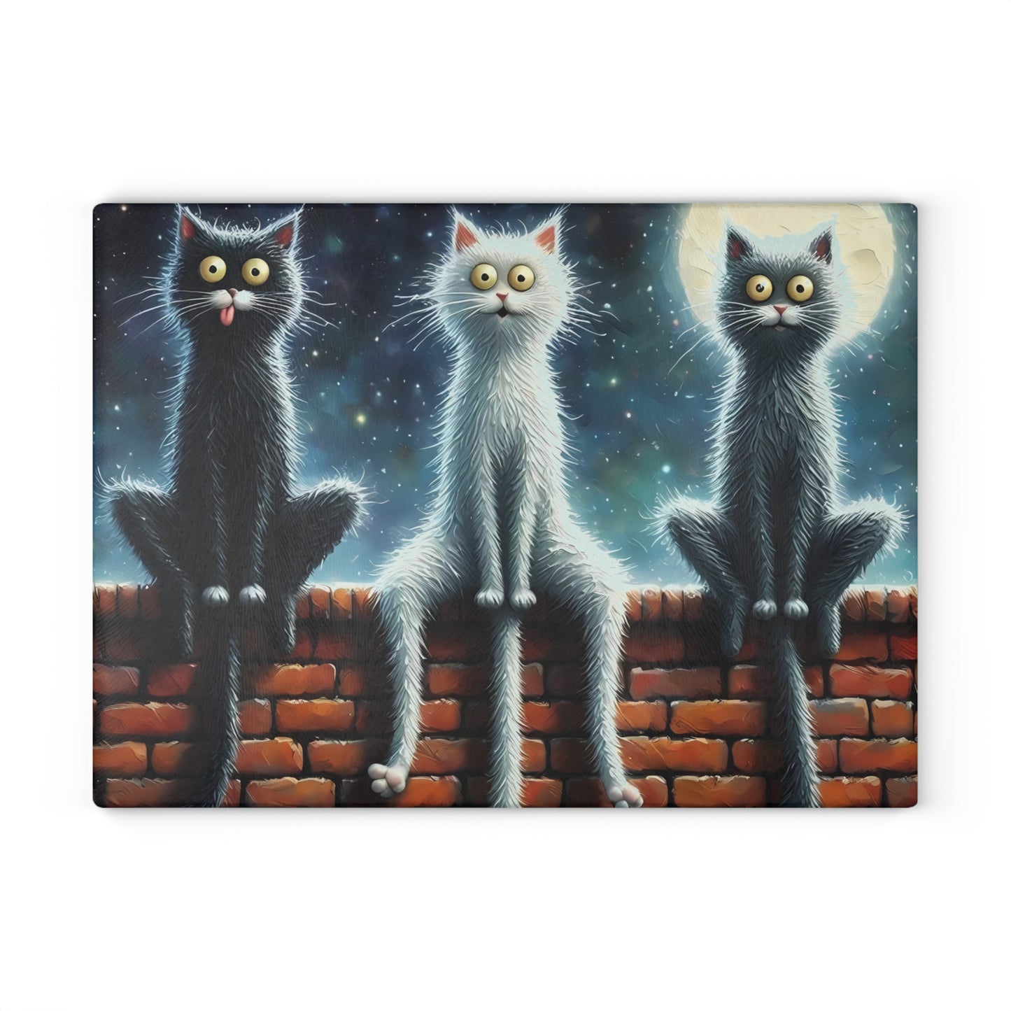 Tabla de cortar de vidrio templado para gatos - Para amantes de los gatos