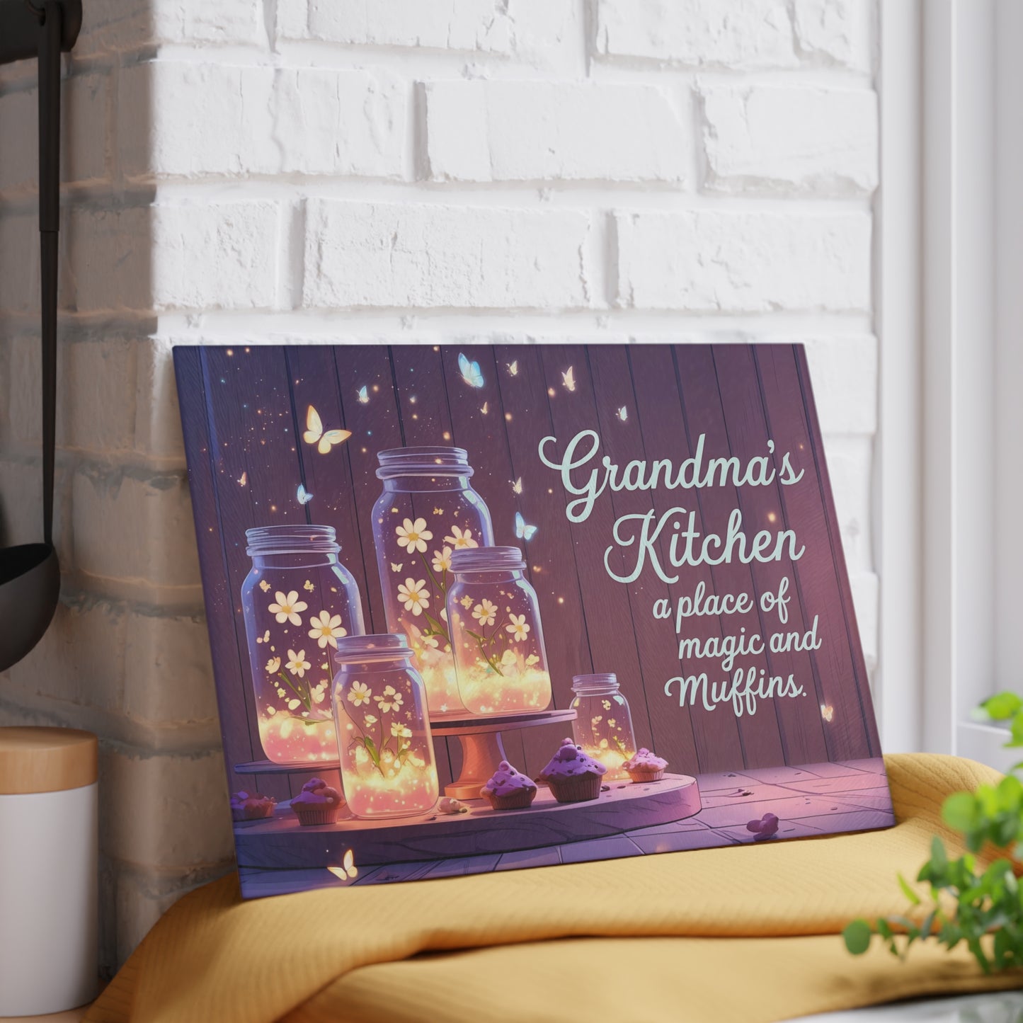 🧁 Grandma’s Kitchen Cutting Board – A Place of Magic and Muffins