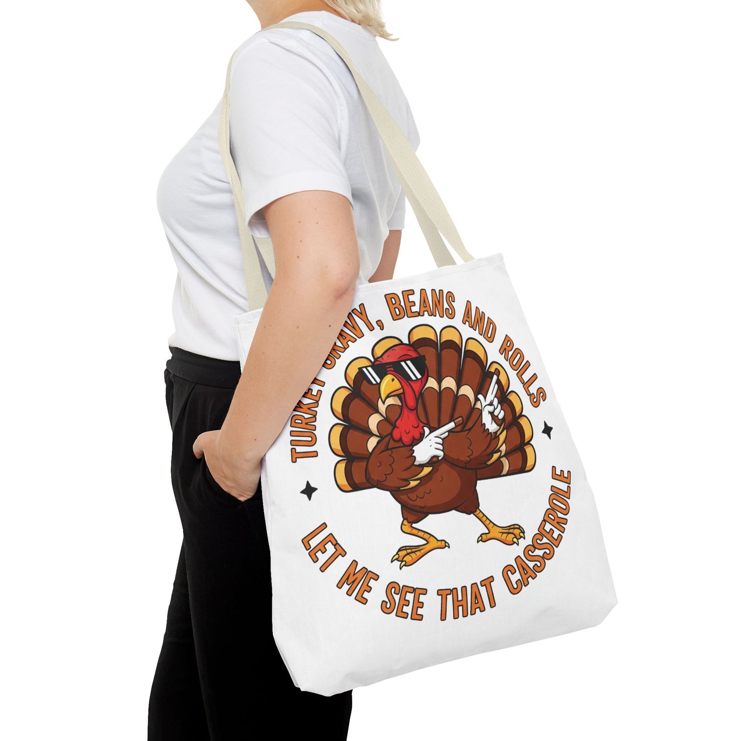 🦃 Thanksgiving Turkey Tote Bag – Let Me See That Casserole Style 🍠🎶