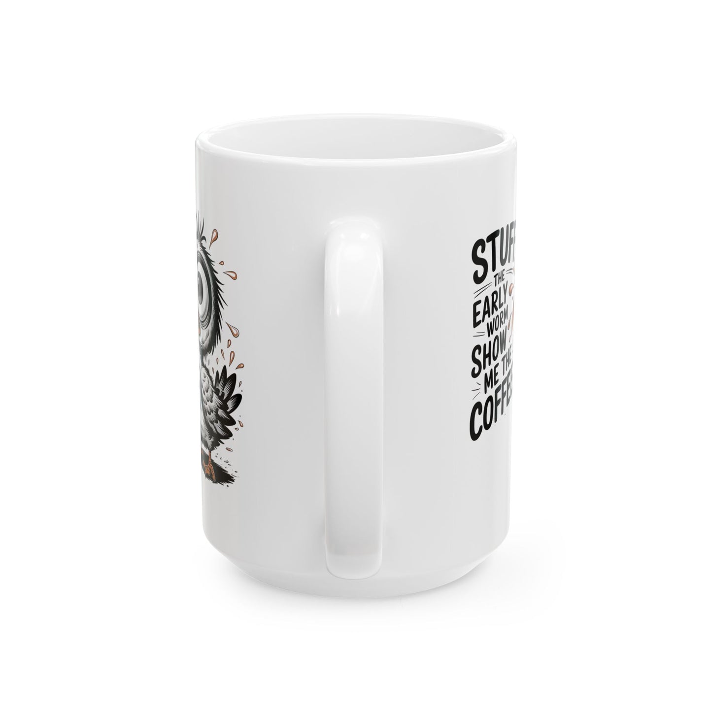 ☕ ¡Llena el Gusano Madrugador, Muéstrame la Taza de Café! ¡Un Imprescindible Divertido para las Mañanas! 🐦