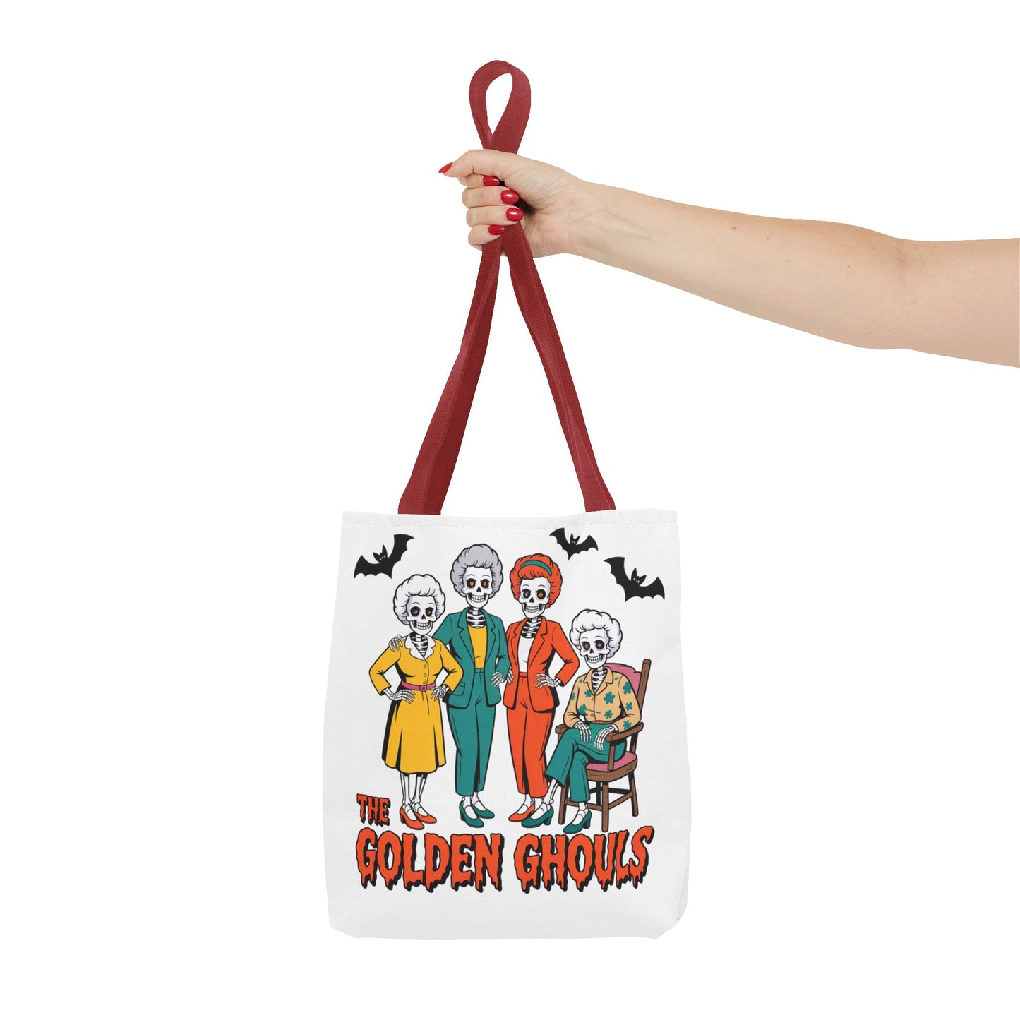 ๐ค Retro Skeleton Squad Tote Bag โ Spooky Chic Style for Halloween ๐ป๐