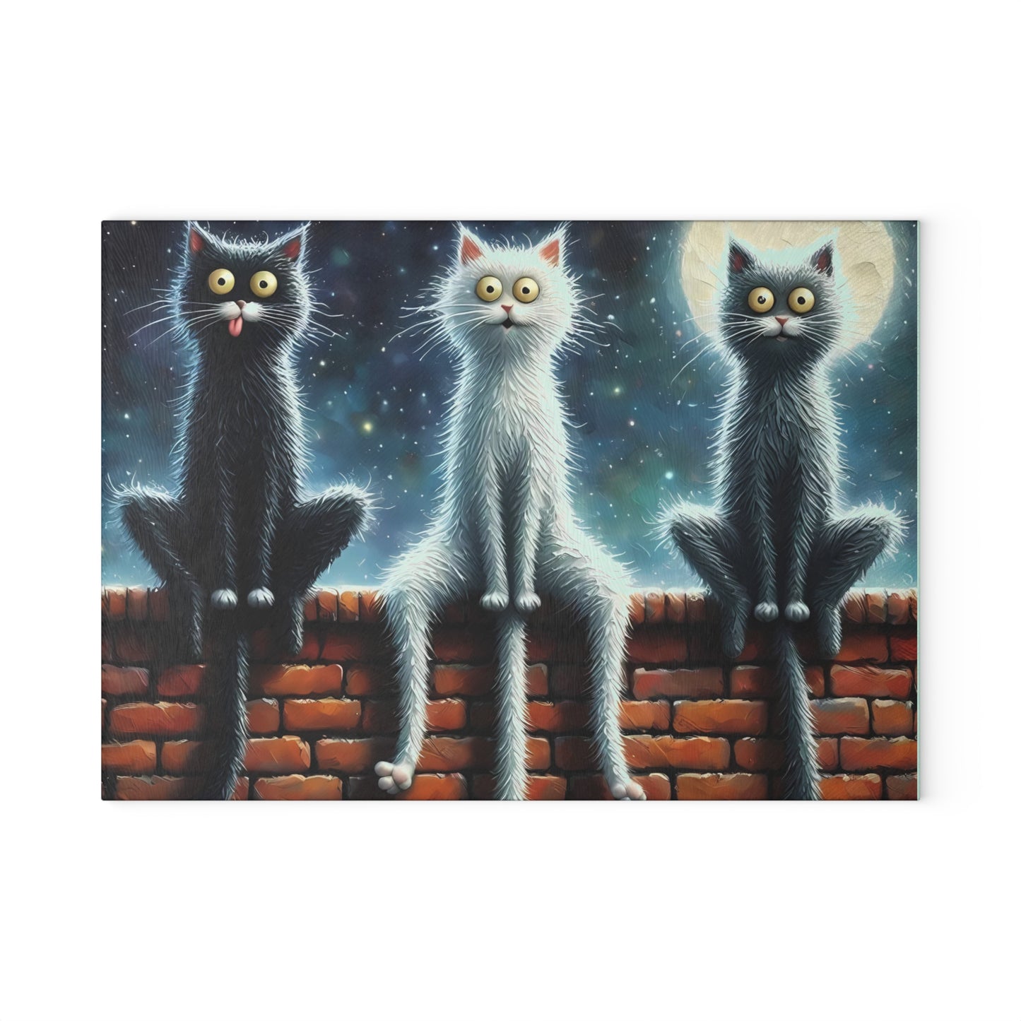 Tabla de cortar de vidrio templado para gatos - Para amantes de los gatos
