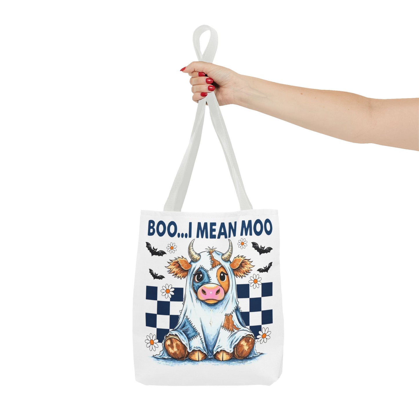 ๐ฎ Boo... I Mean Moo Cow Halloween Tote Bag โ Spooky Cute Farmhouse Fun ๐ป๐