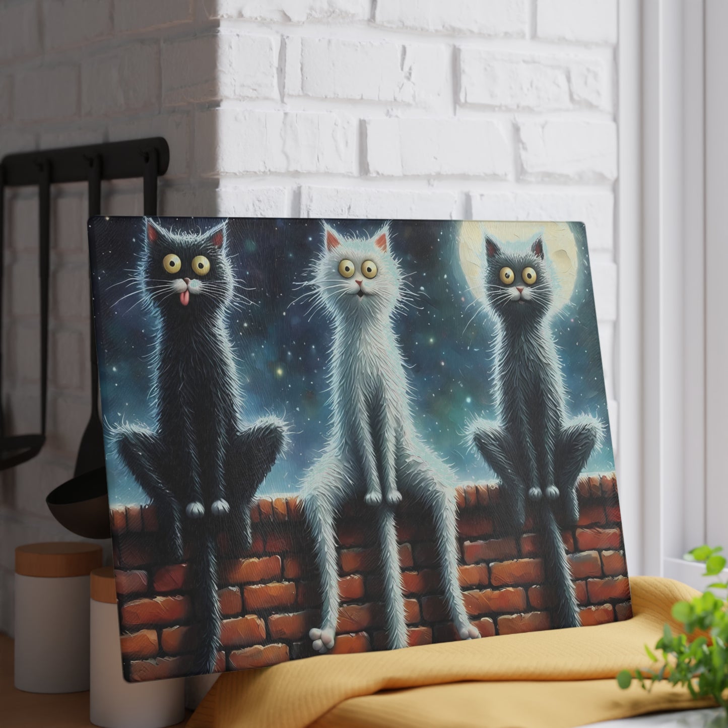 Tabla de cortar de vidrio templado para gatos - Para amantes de los gatos