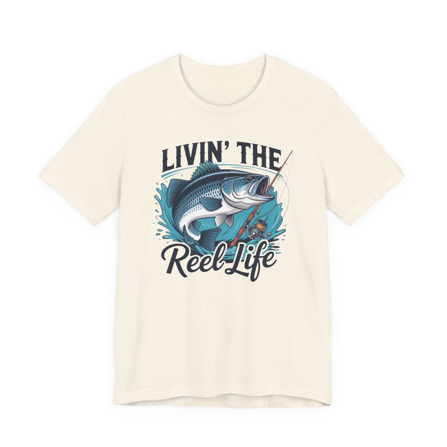 🎣 Livin’ the Reel Life Fishing T-Shirt – Perfect Gift for Anglers! 🐟