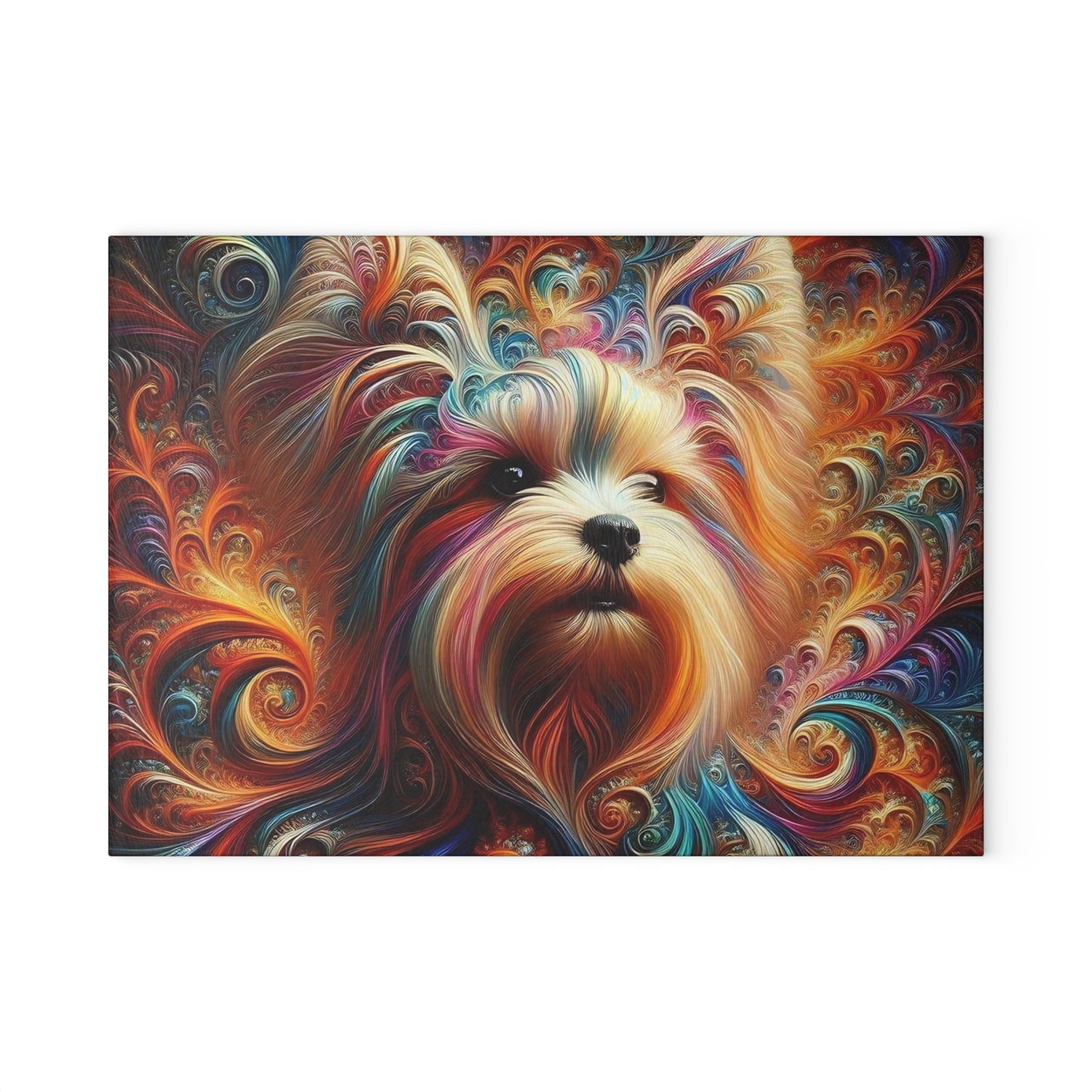 🐾 Yorkshire Terrier Cutting Board – Glam Pup Elegance for Your Kitchen ✨