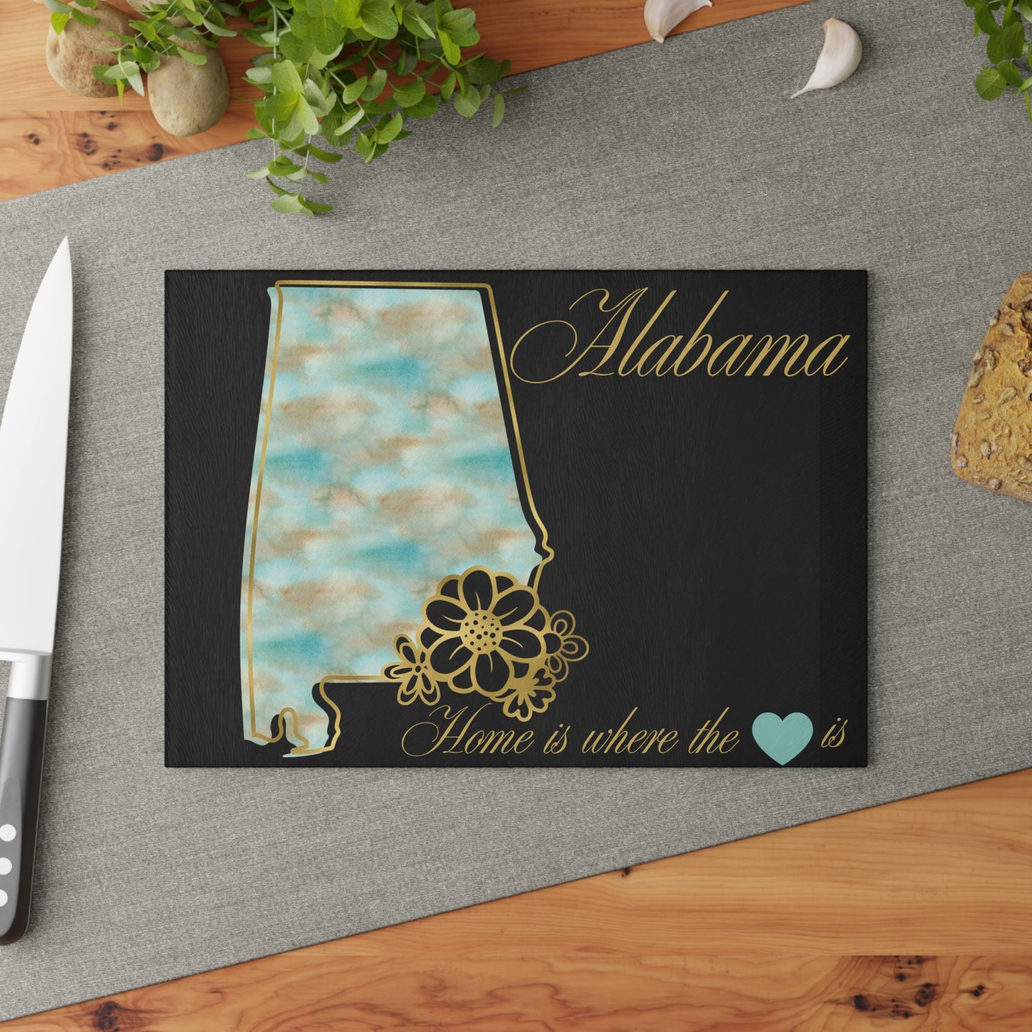 💙 Alabama State Cutting Board – Elegant Southern Charm in Every Slice