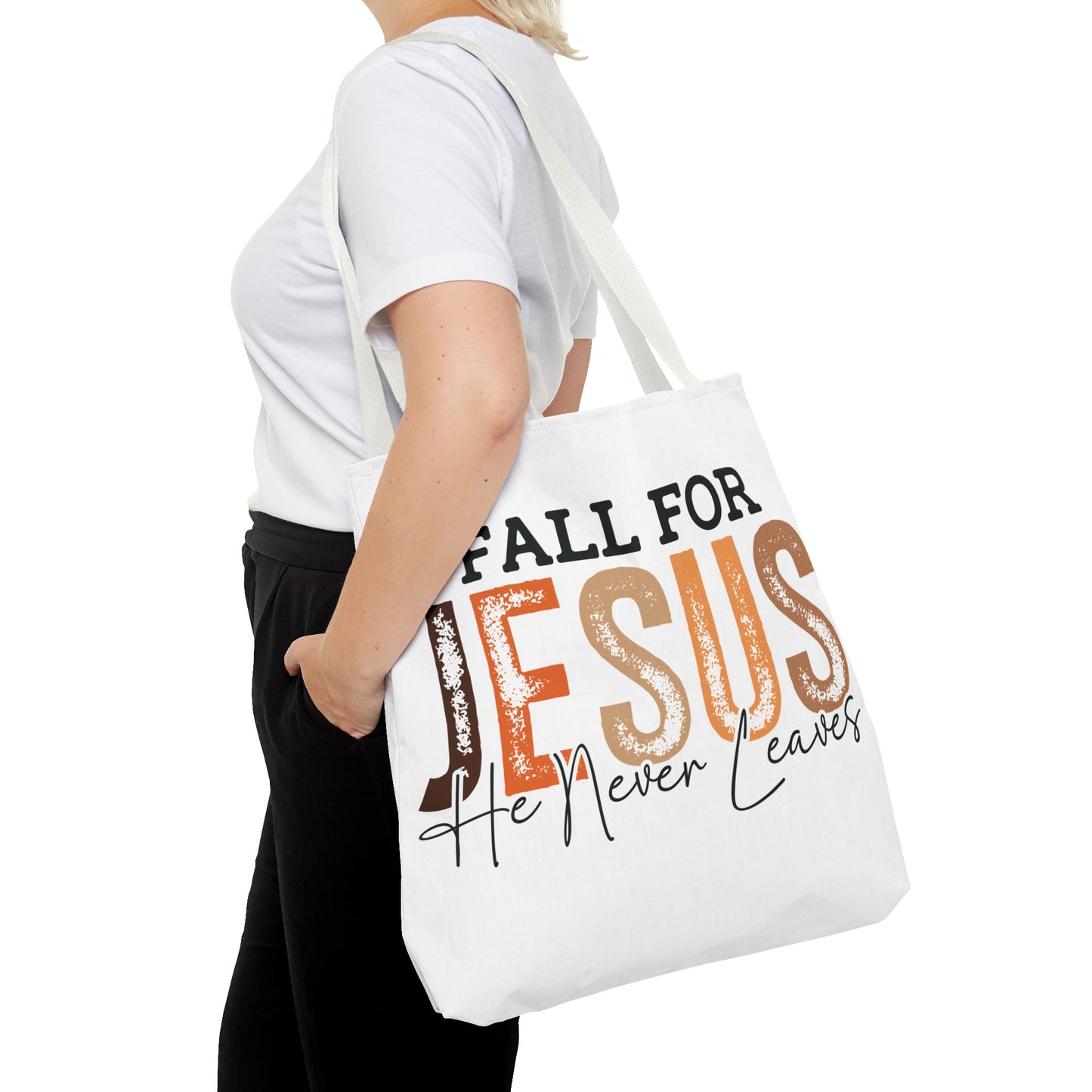 🙏 Fall for Jesus Tote Bag – Faith, Style & Autumn Charm 🍂👜