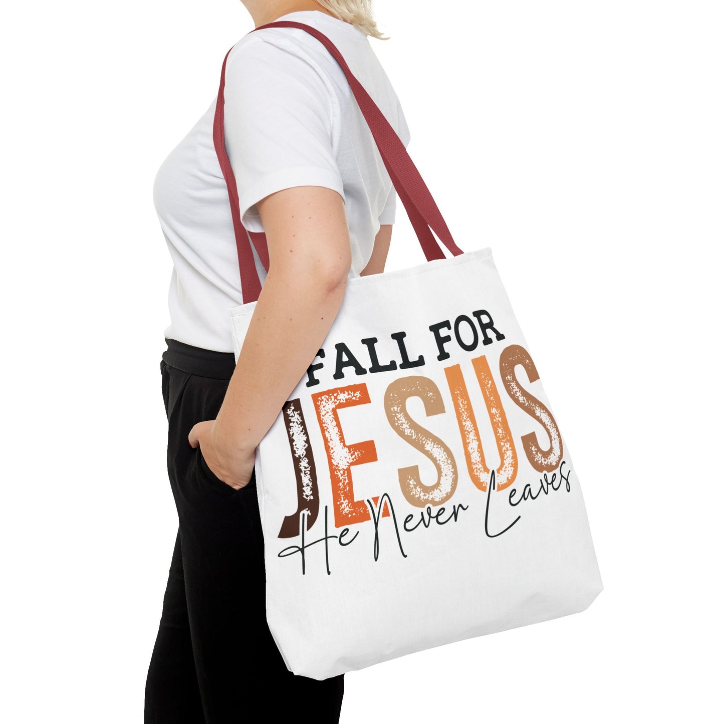 🙏 Fall for Jesus Tote Bag – Faith, Style & Autumn Charm 🍂👜