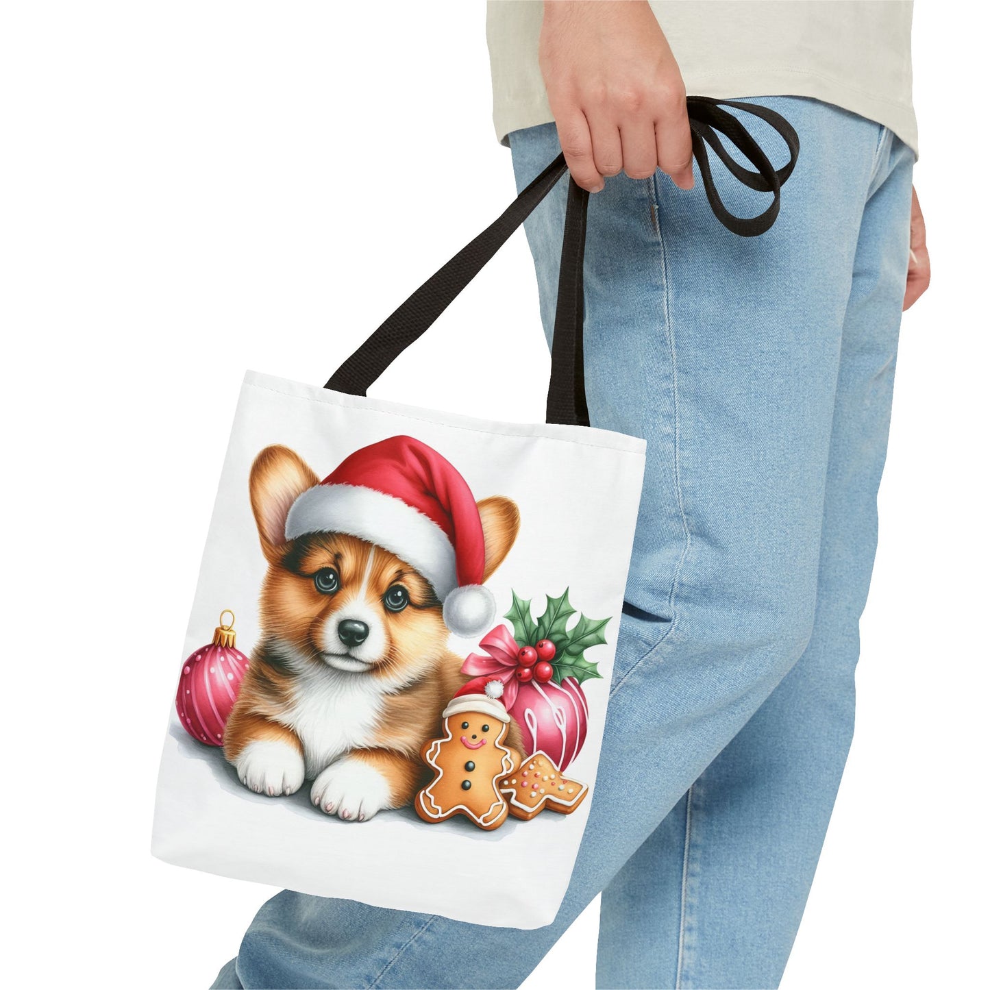🎄 Corgi Christmas Cookie Tote – Sweet Holiday Charm for Dog Lovers 🐾