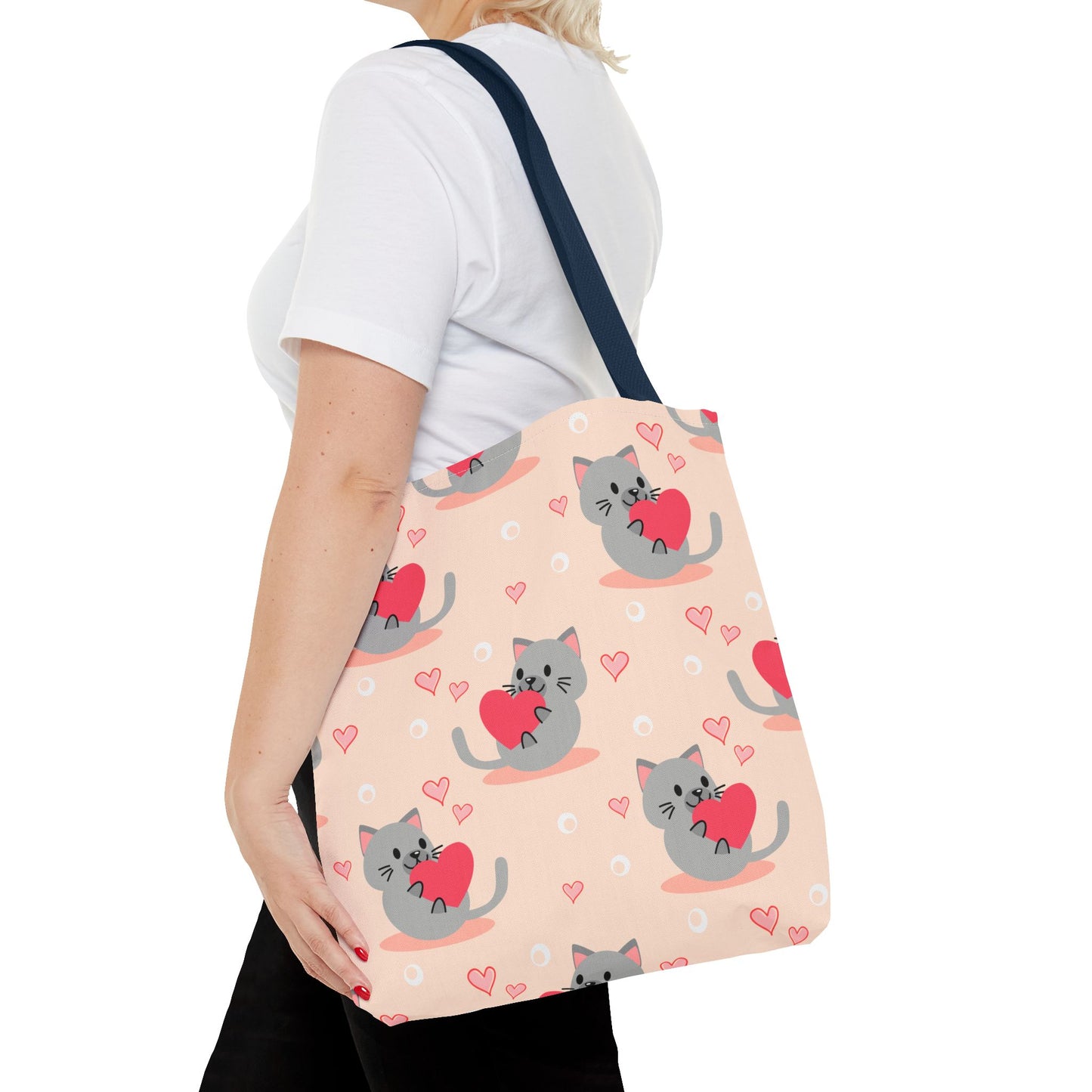 Encantador bolso de mano para amantes de los gatos: duradero, espacioso y perfecto para ir de compras, trabajar o las aventuras cotidianas.