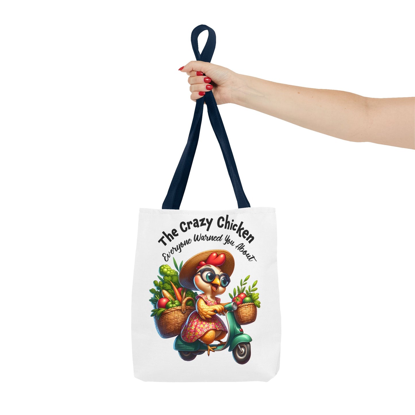 Bolsa de compras divertida con diseño de pollo: un encantador diseño de granja fresca 🐔