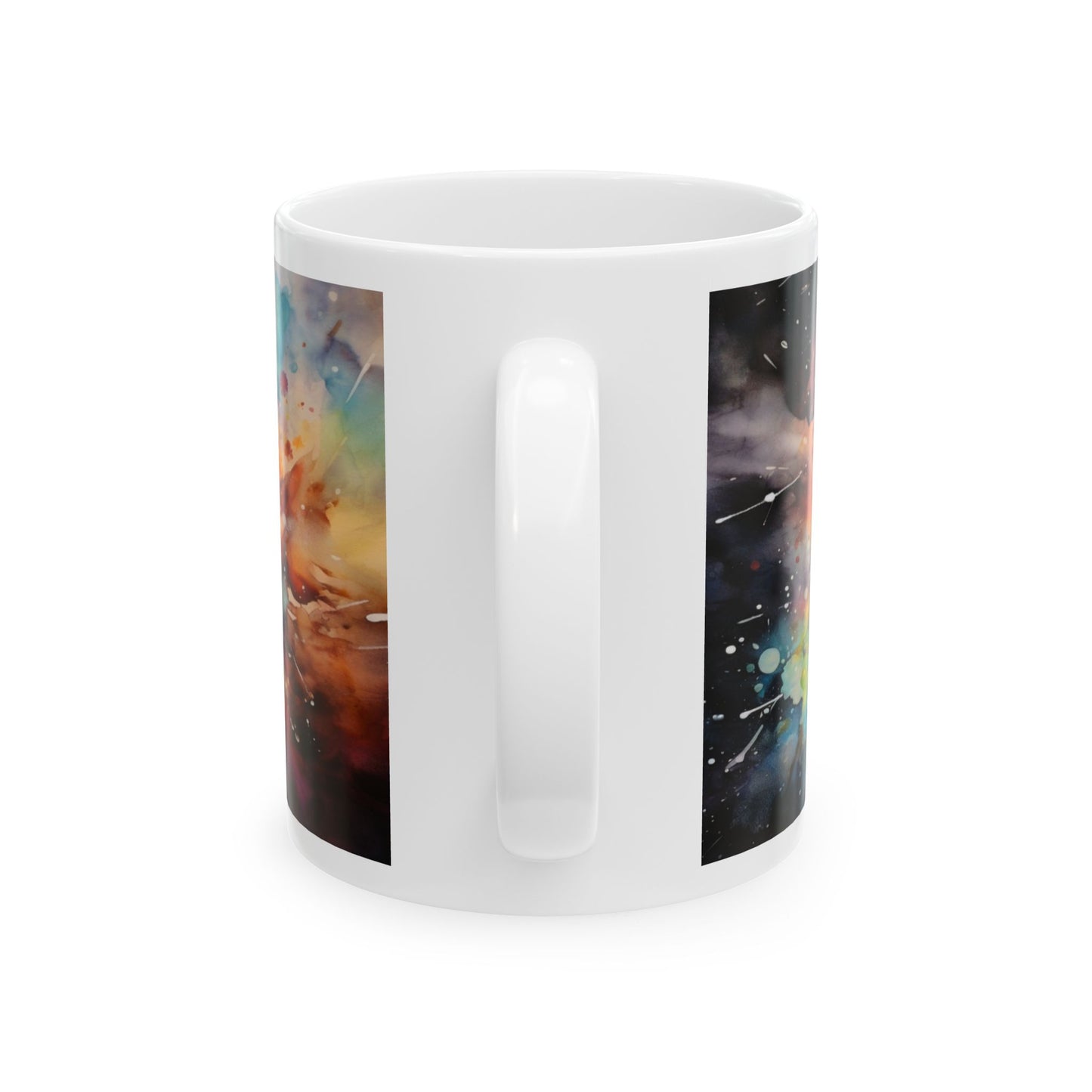 Taza Pomerania Acuarela: ¡Una explosión de color y personalidad! 🌸
