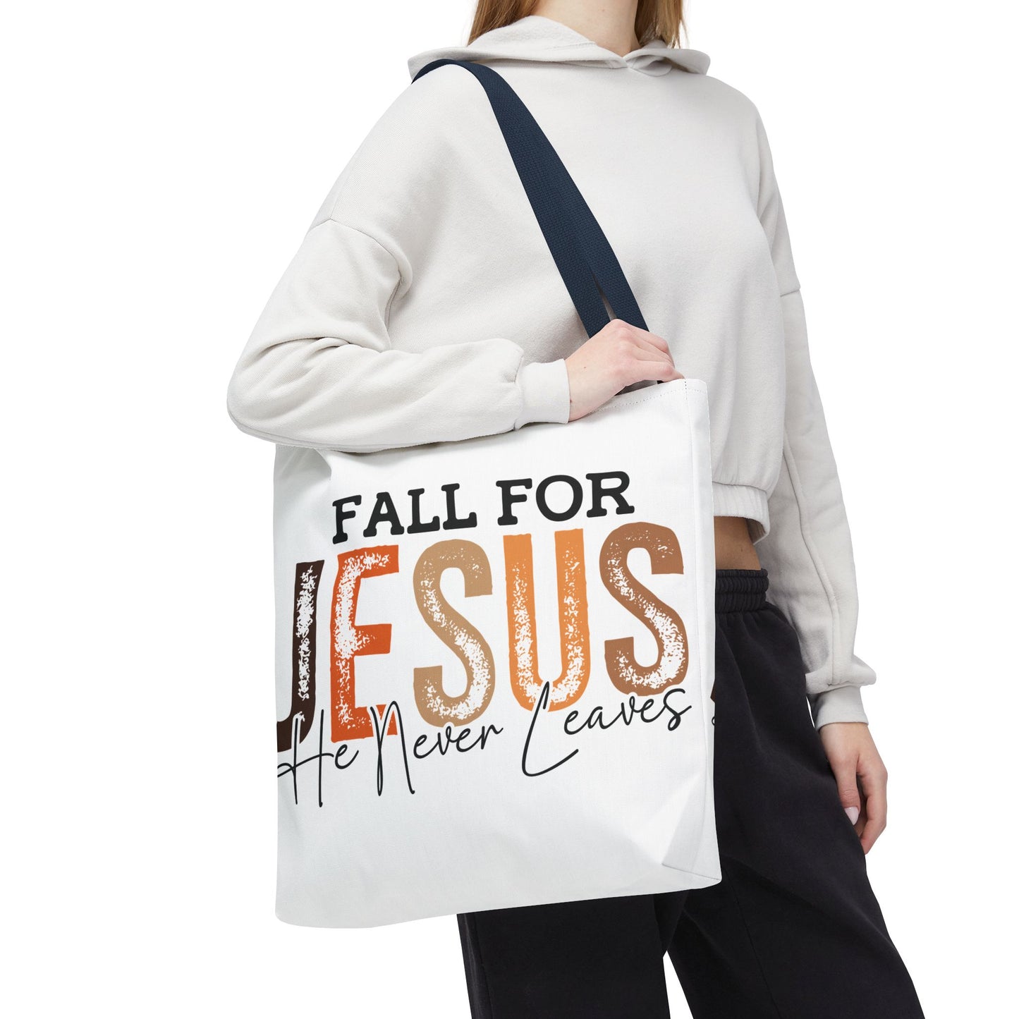 🙏 Fall for Jesus Tote Bag – Faith, Style & Autumn Charm 🍂👜