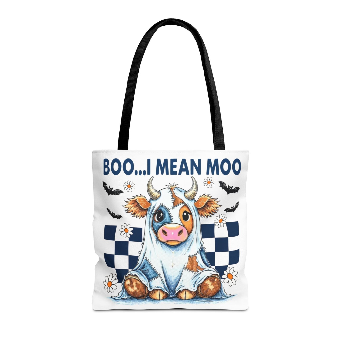 ๐ฎ Boo... I Mean Moo Cow Halloween Tote Bag โ Spooky Cute Farmhouse Fun ๐ป๐