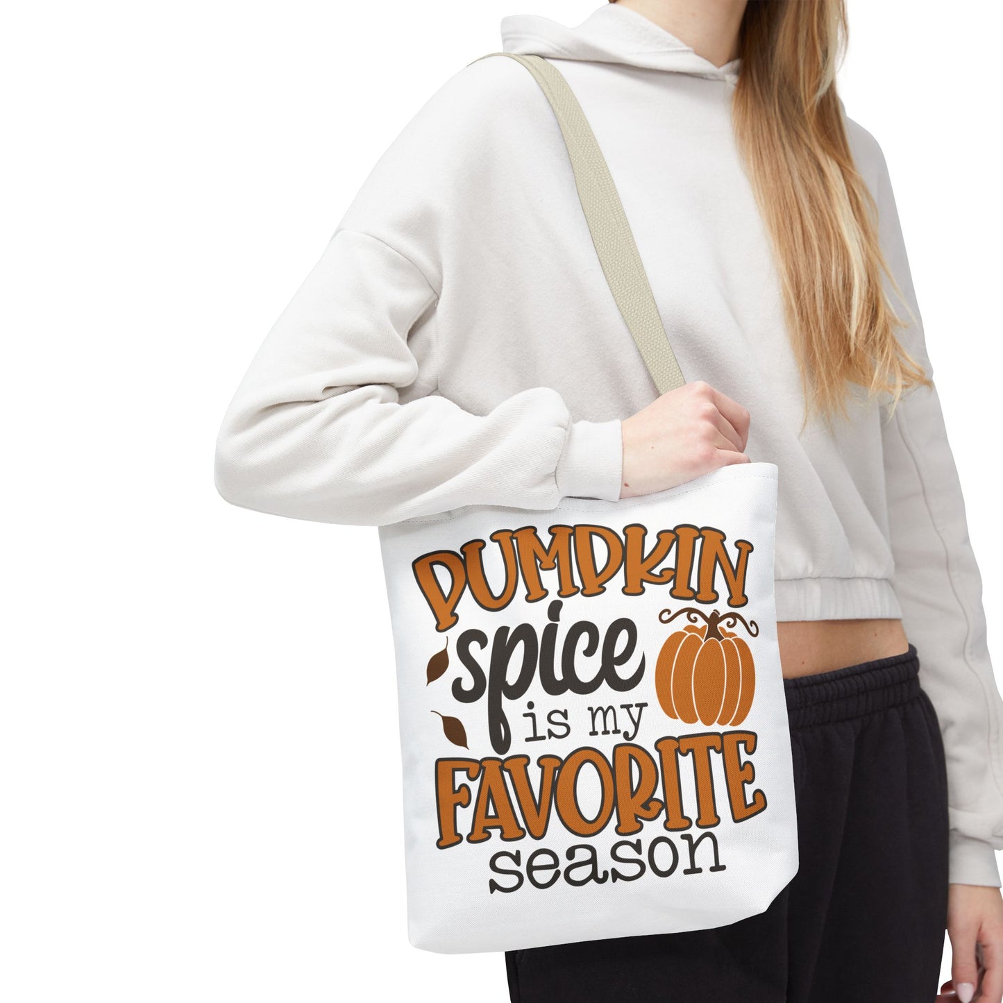 ๐ Pumpkin Spice Is My Favorite Season Tote Bag โ Fall Vibes You Can Carry ๐๐