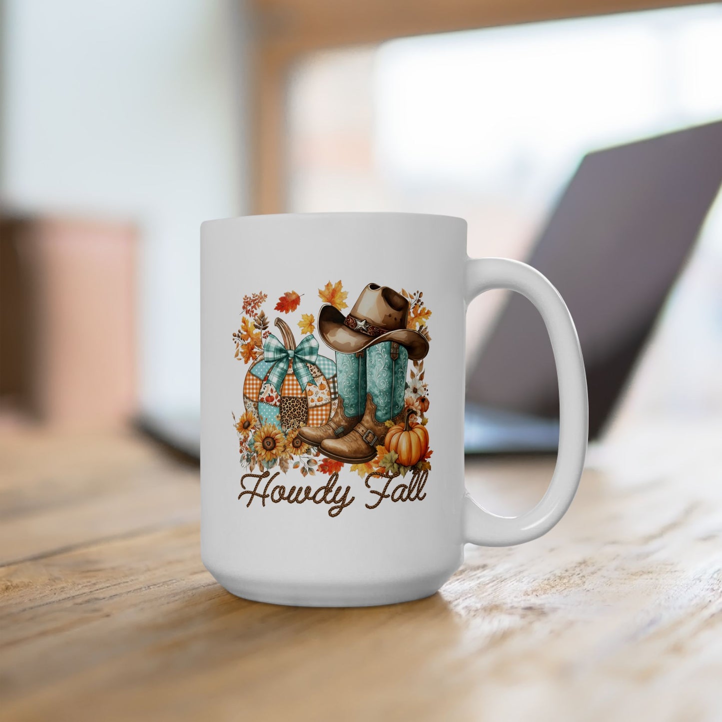 🤠 Howdy Fall Cowboy Mug – Western Charm Meets Autumn Glow 🍁🎃