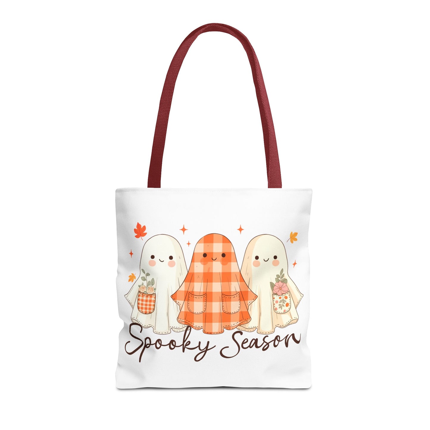 ๐ป Spooky Season Ghost Friends Tote Bag โ Cozy Fall Vibes with a Cute Twist ๐๐