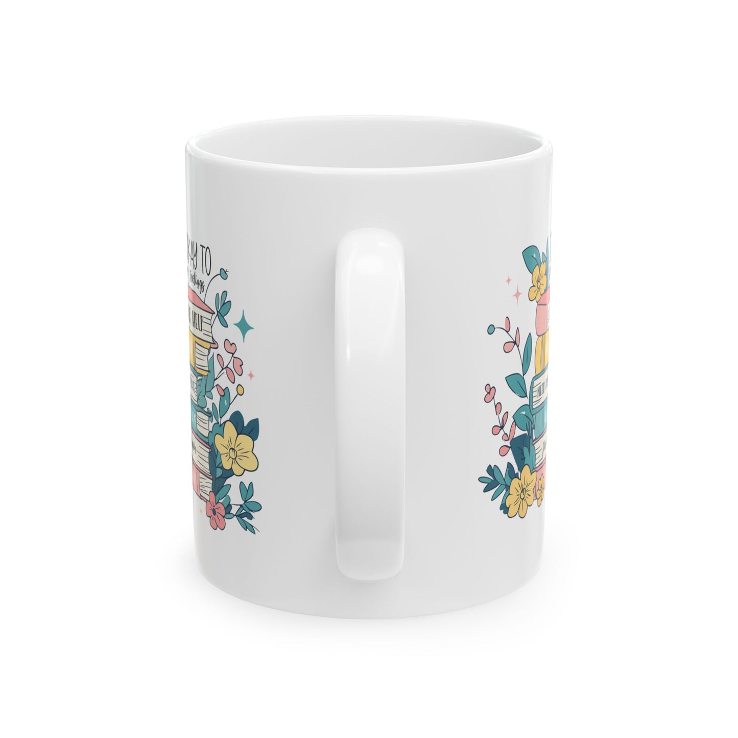 Taza motivacional e inspiradora: Siente tus sentimientos, abraza tu viaje.