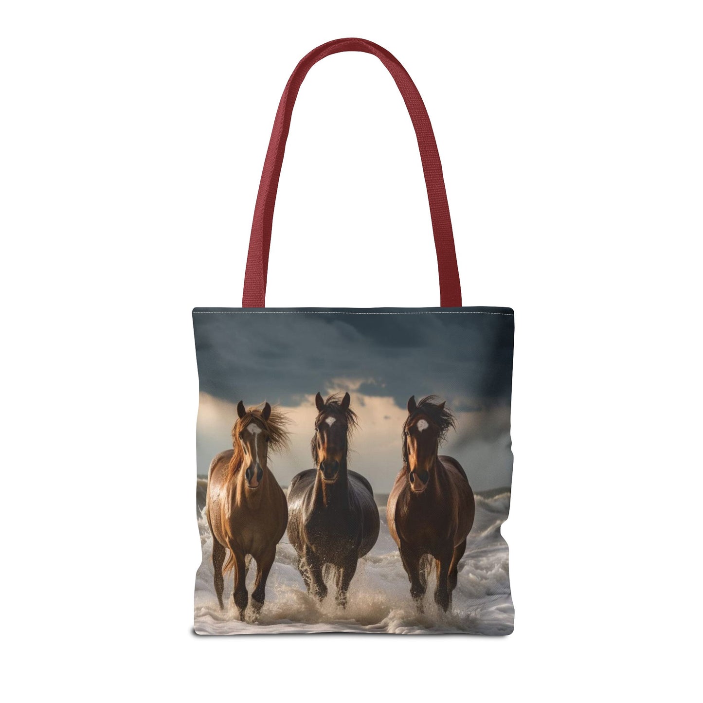 Bolsa de mano Caballos salvajes al anochecer: un bolso de mano atrevido inspirado en la naturaleza para amantes de los caballos
