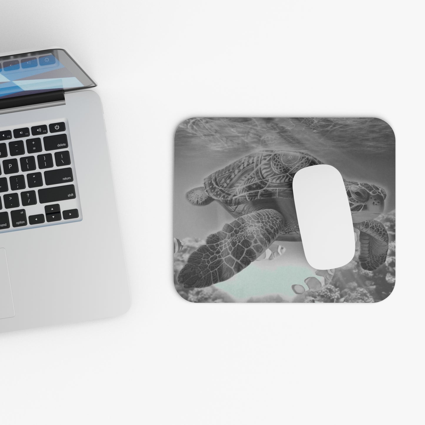 🖱️🐢 Sea Turtle Reef Mouse Pad – Ocean Calm Desk Accessory