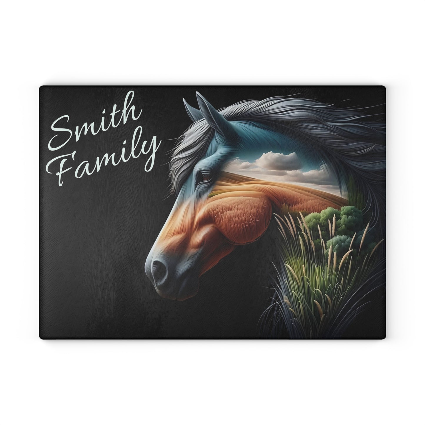 Horse cutting board, Farmhouse kitchen decor, Equestrian gift, Rustic kitchen gift, Horse lover decor, Charcuterie Board, unique accessory