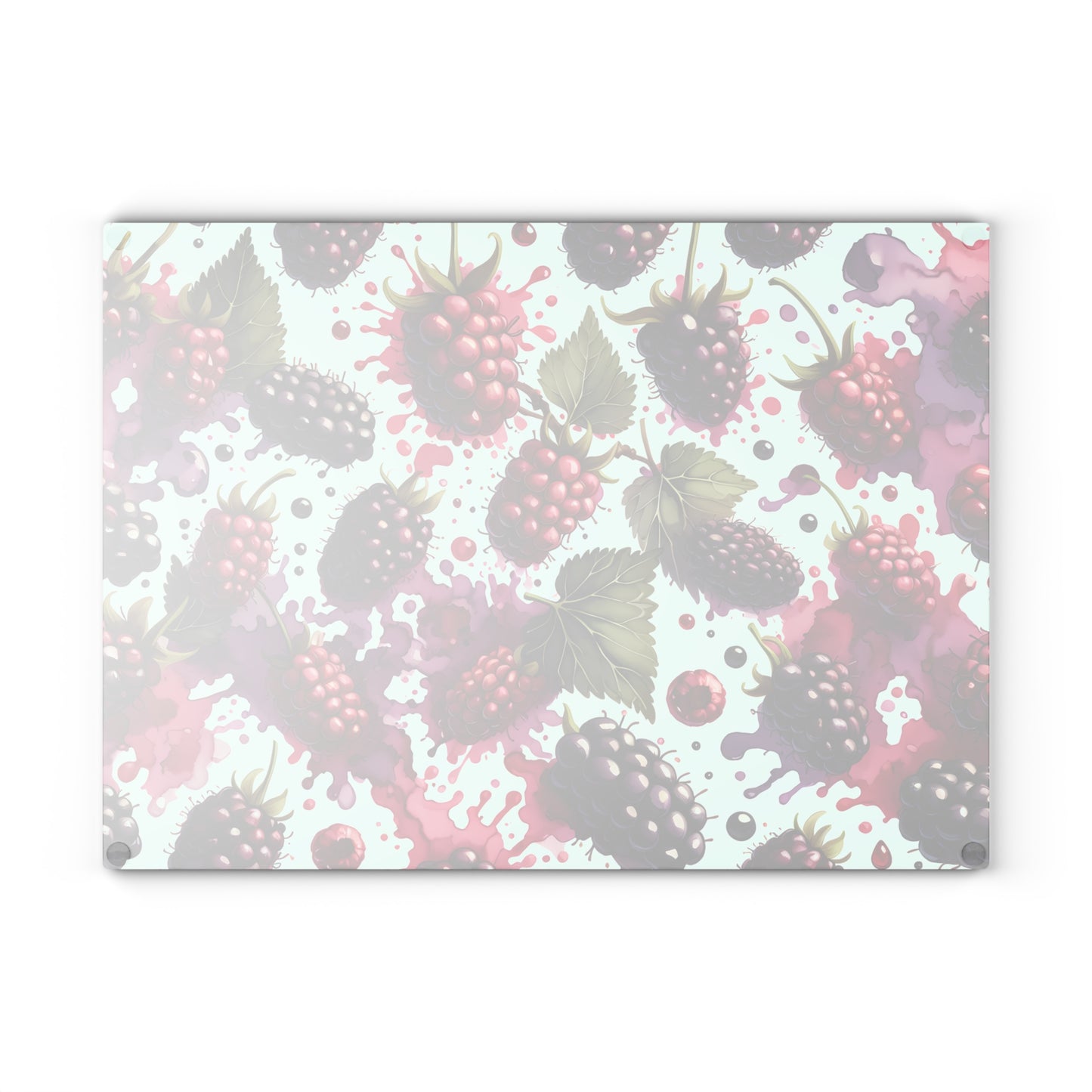 Tabla de cortar Berry Splash: Frambuesas y moras jugosas para un toque atrevido en la cocina