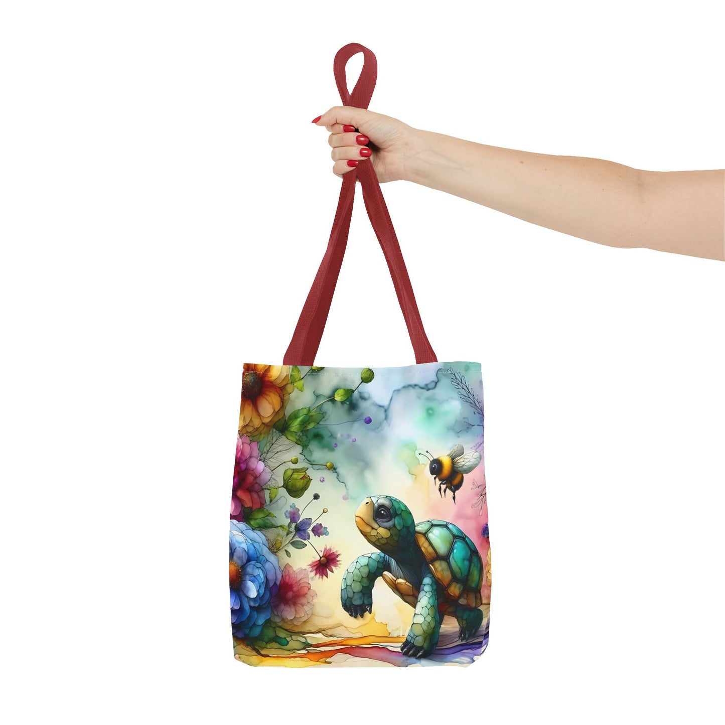 Bolsa de mano - Diseño de tortugas coloridas
