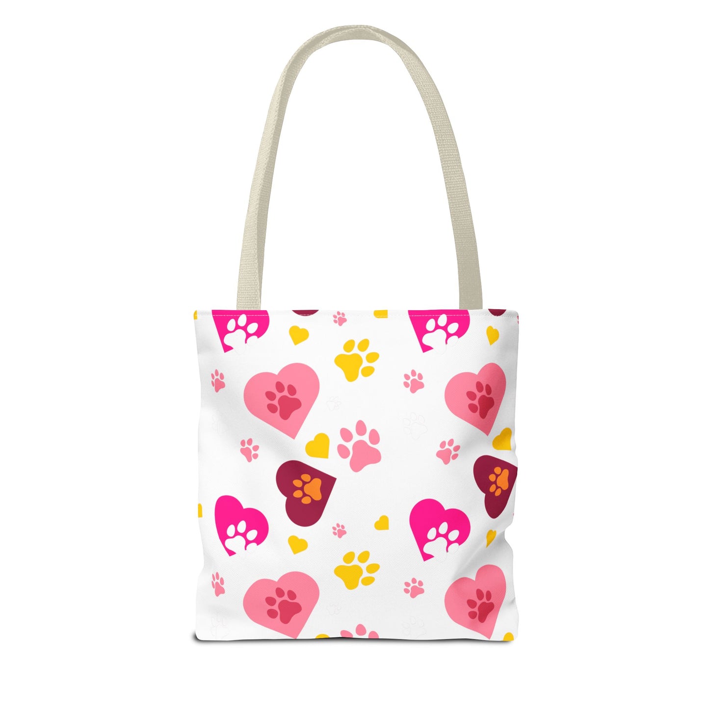 Bolsa de mano con estampado de patas y corazón | Pet Lover Everyday Carry-All