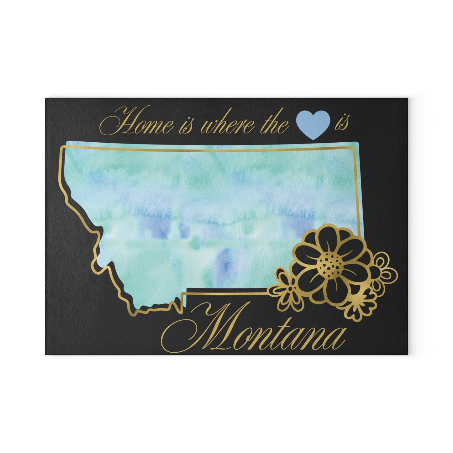 💙 Montana State Floral Cutting Board – Big Sky Beauty Meets Homegrown Charm