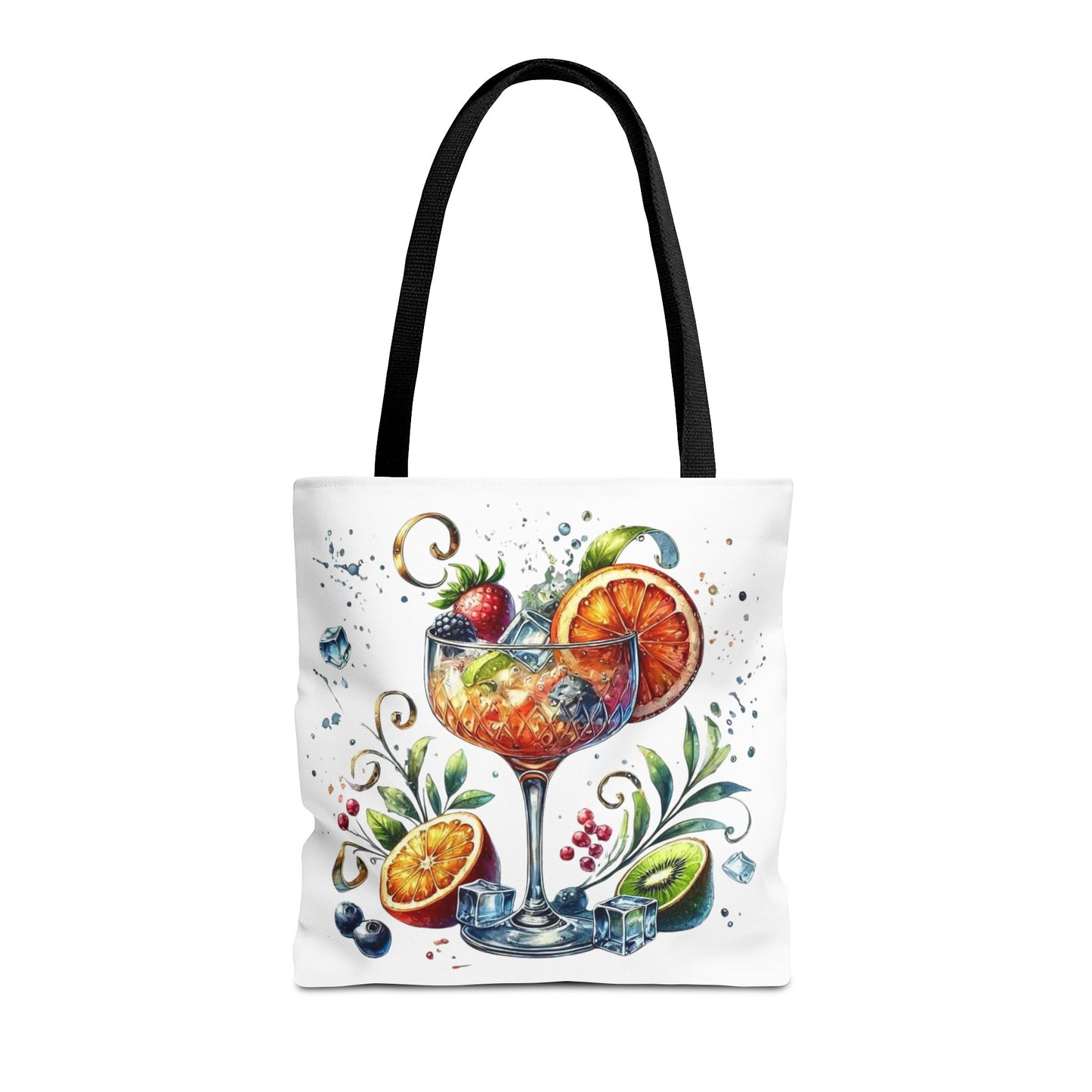 Bolso de cóctel, bolso para bebidas afrutadas, bolso de playa tropical, elegante bolso de lona, regalo para amantes de los cócteles, bolso de mano divertido, práctico bolso de verano.