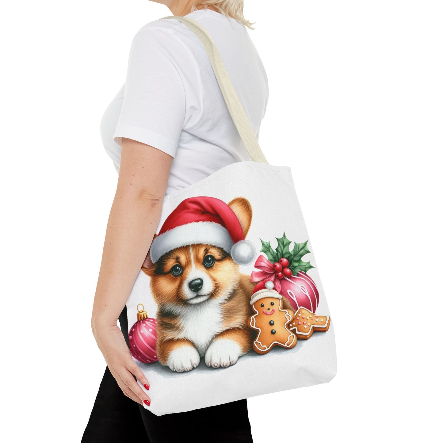 🎄 Corgi Christmas Cookie Tote – Sweet Holiday Charm for Dog Lovers 🐾
