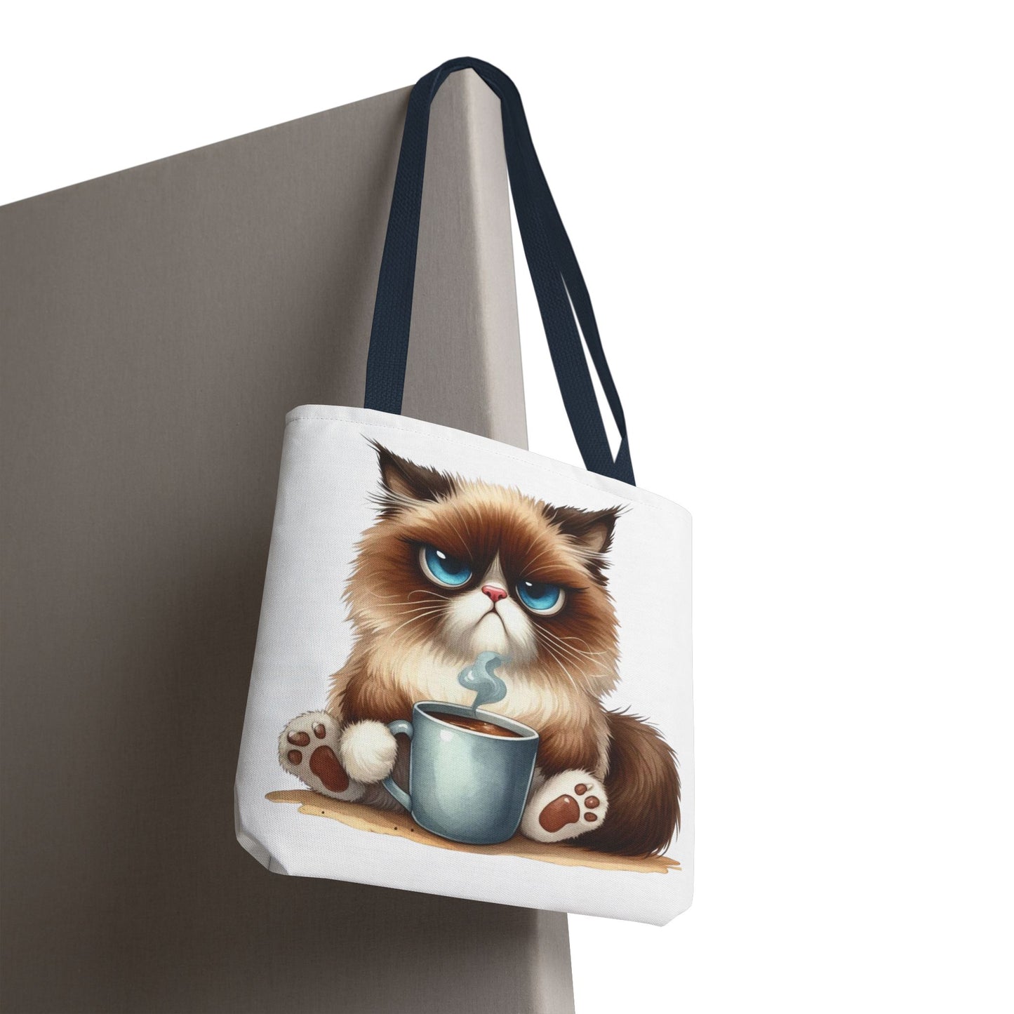 Bolsa de mano personalizada de Grumpy Cat con nombre personalizado: regalo divertido y sarcástico para amantes de los gatos. Bolsa única y práctica para uso diario. Bolsa de mano de Grumpy Cat: perfecta para amantes de los gatos y almas sarcásticas.