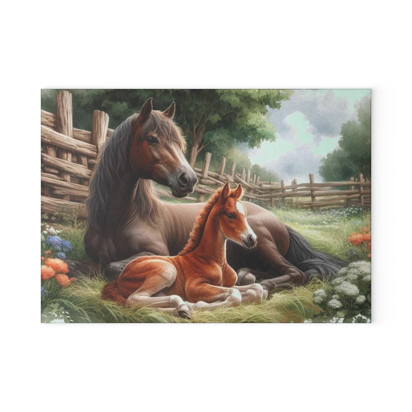 Horse cutting board, farm life decor, farmhouse design, nature-inspired gift, horse lover gift, rustic home accents Charcuterie Board