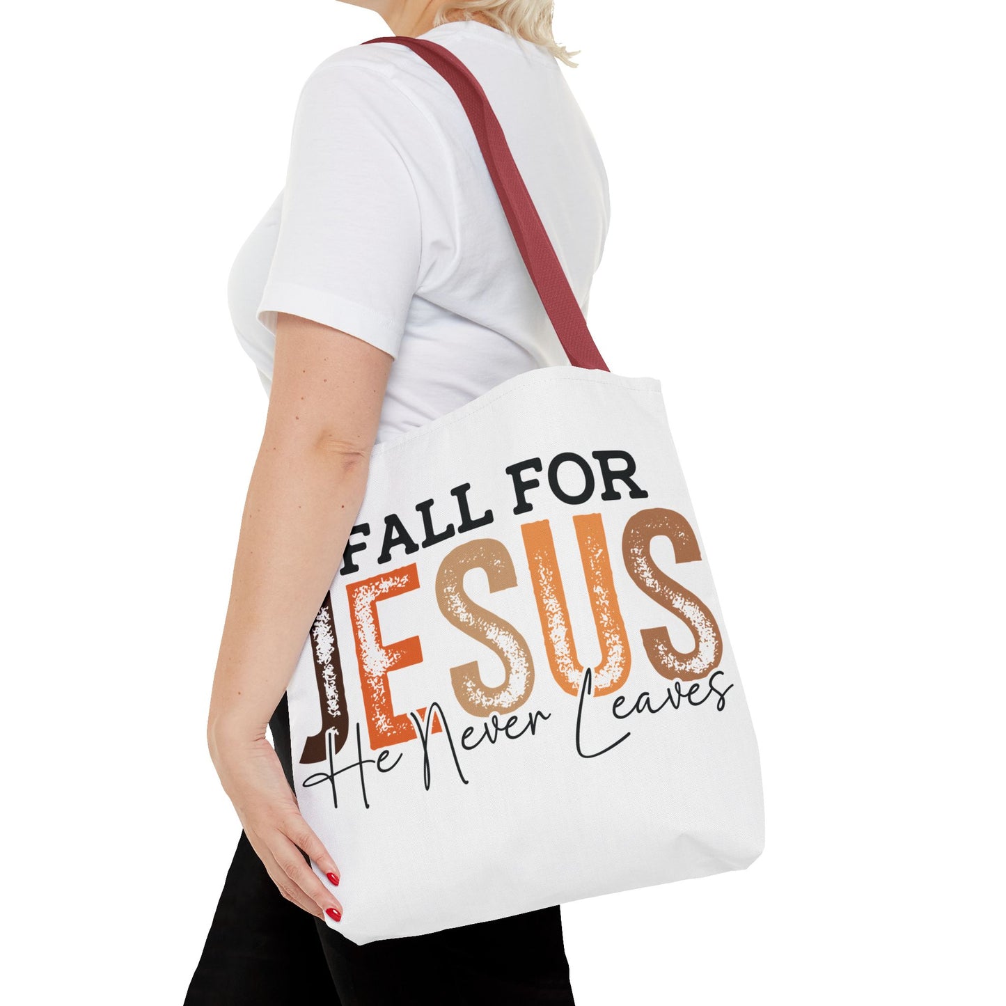 🙏 Fall for Jesus Tote Bag – Faith, Style & Autumn Charm 🍂👜