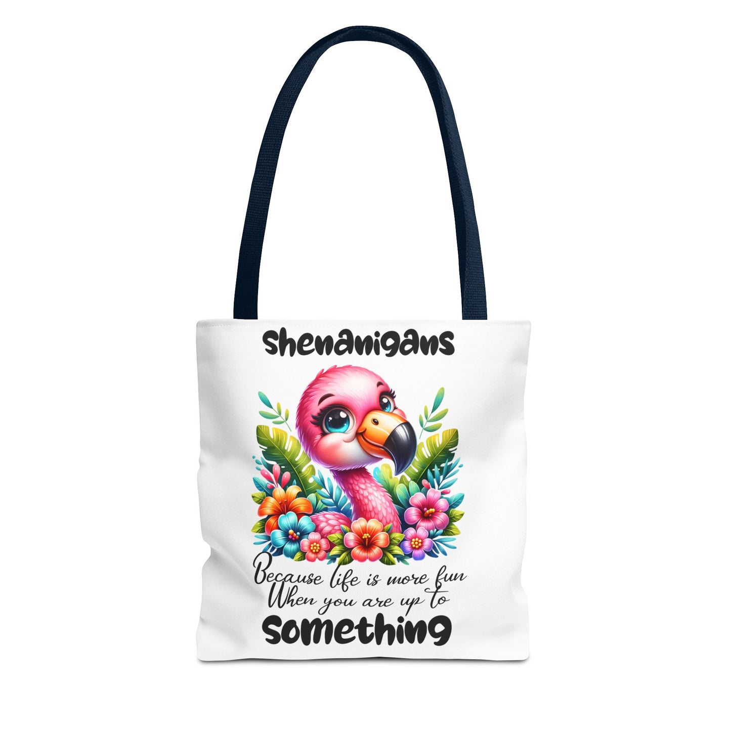🌸 Flamingo & Floral Bliss – Bolso tote vibrante y divertido 🌺