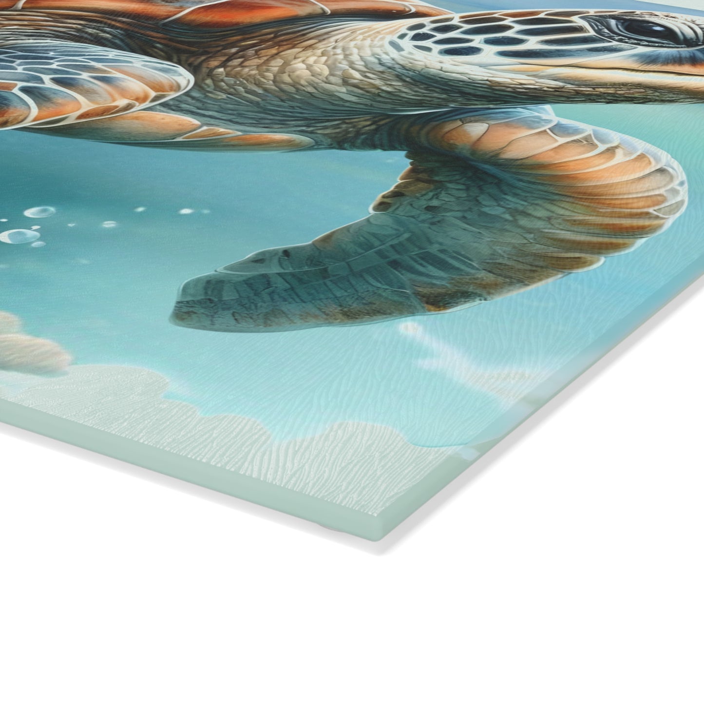 Tabla de cortar Sea Turtle Ocean Drift: un toque submarino para tu cocina