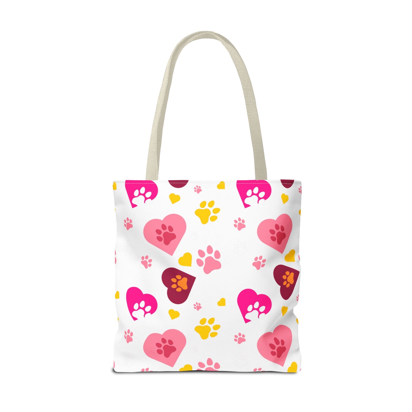 Bolsa de mano con estampado de patas y corazón | Pet Lover Everyday Carry-All