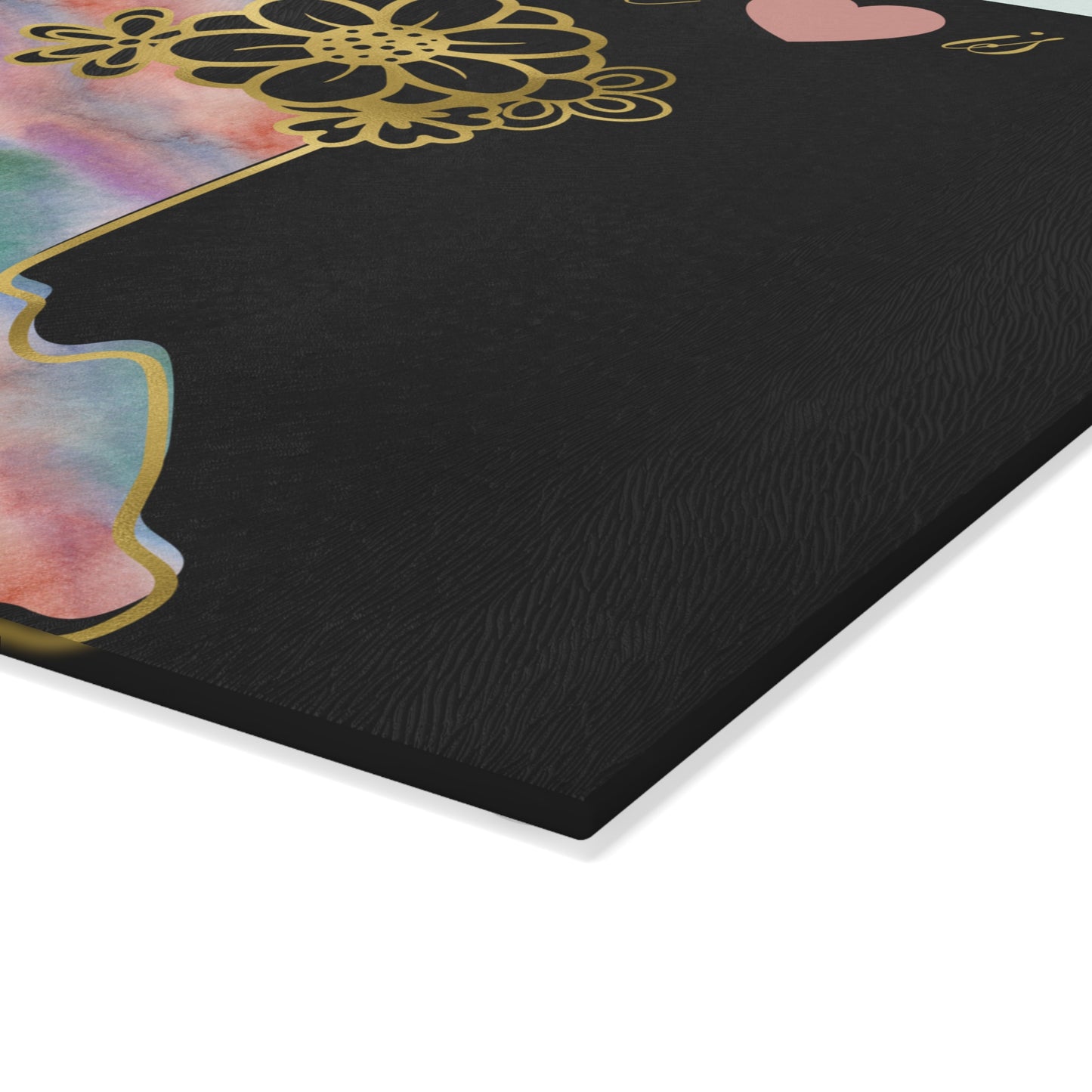 🌈 Alaska Floral Cutting Board – Rainbow Watercolor Charm for The Last Frontier 🌸